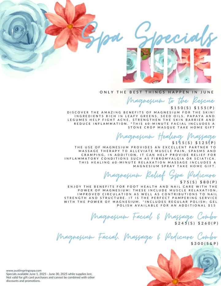 Spa Specials June 2025