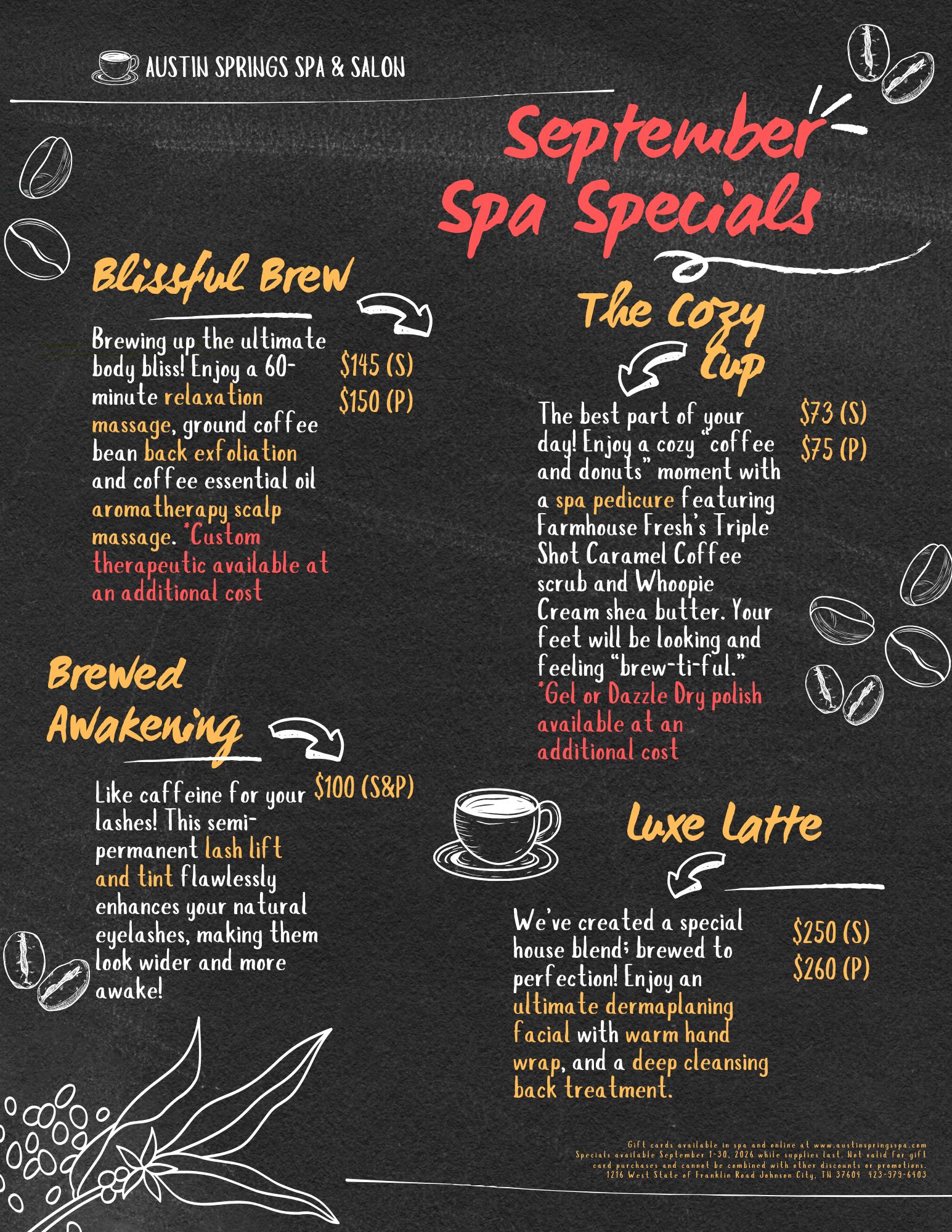 September 2026 Spa Specials